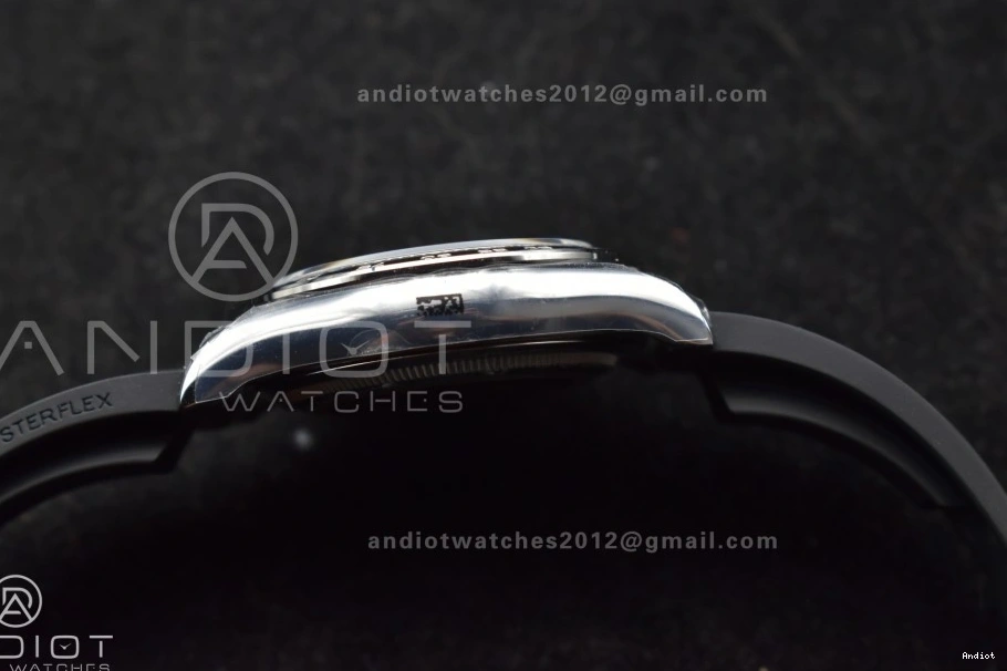 1:1 QF Daytona Edition Oysterflex 126519 Dial (Weighted) V6 Silver SH4131 Strap on Black Best 0128